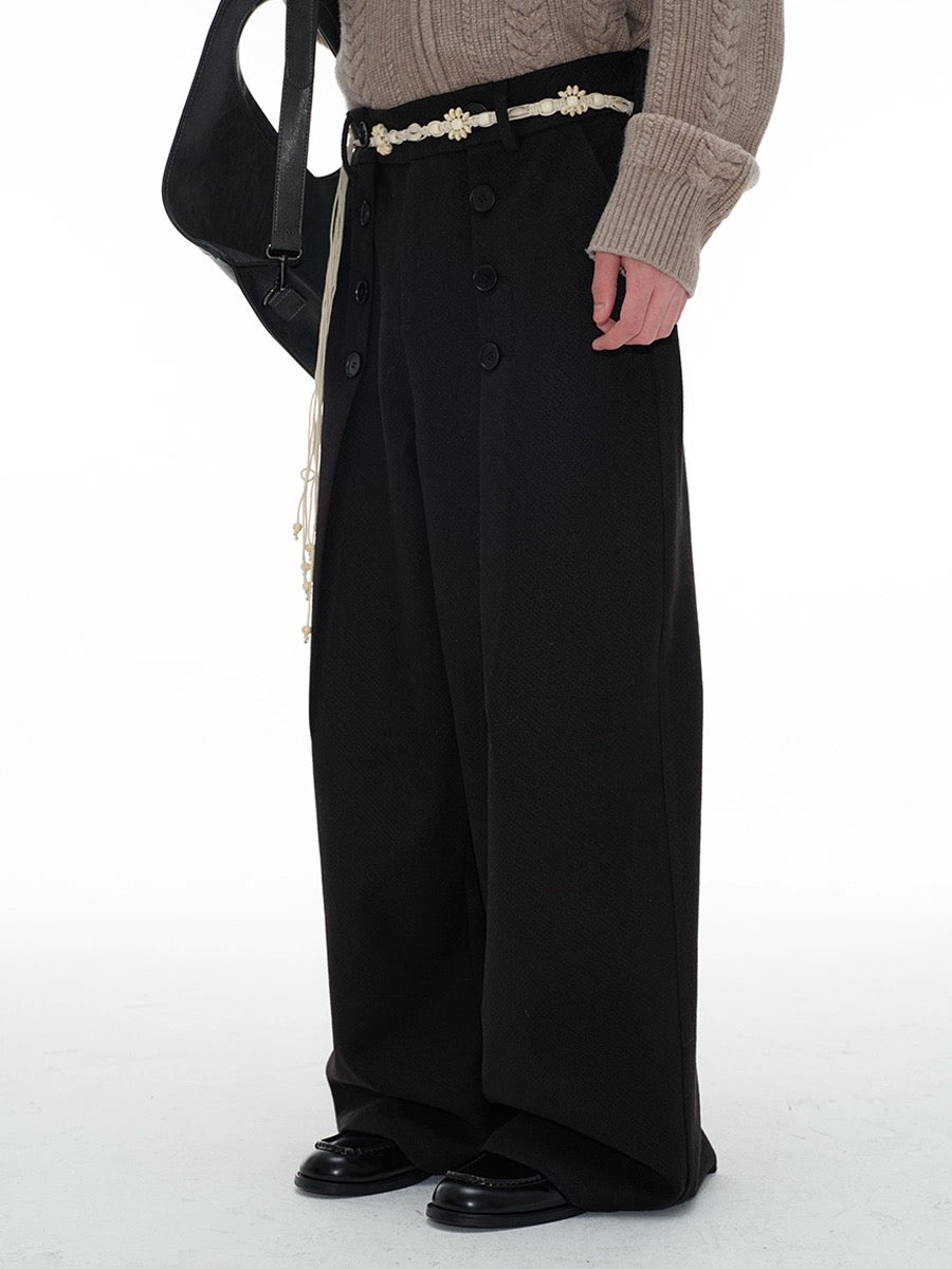 Double Deck Button Trousers