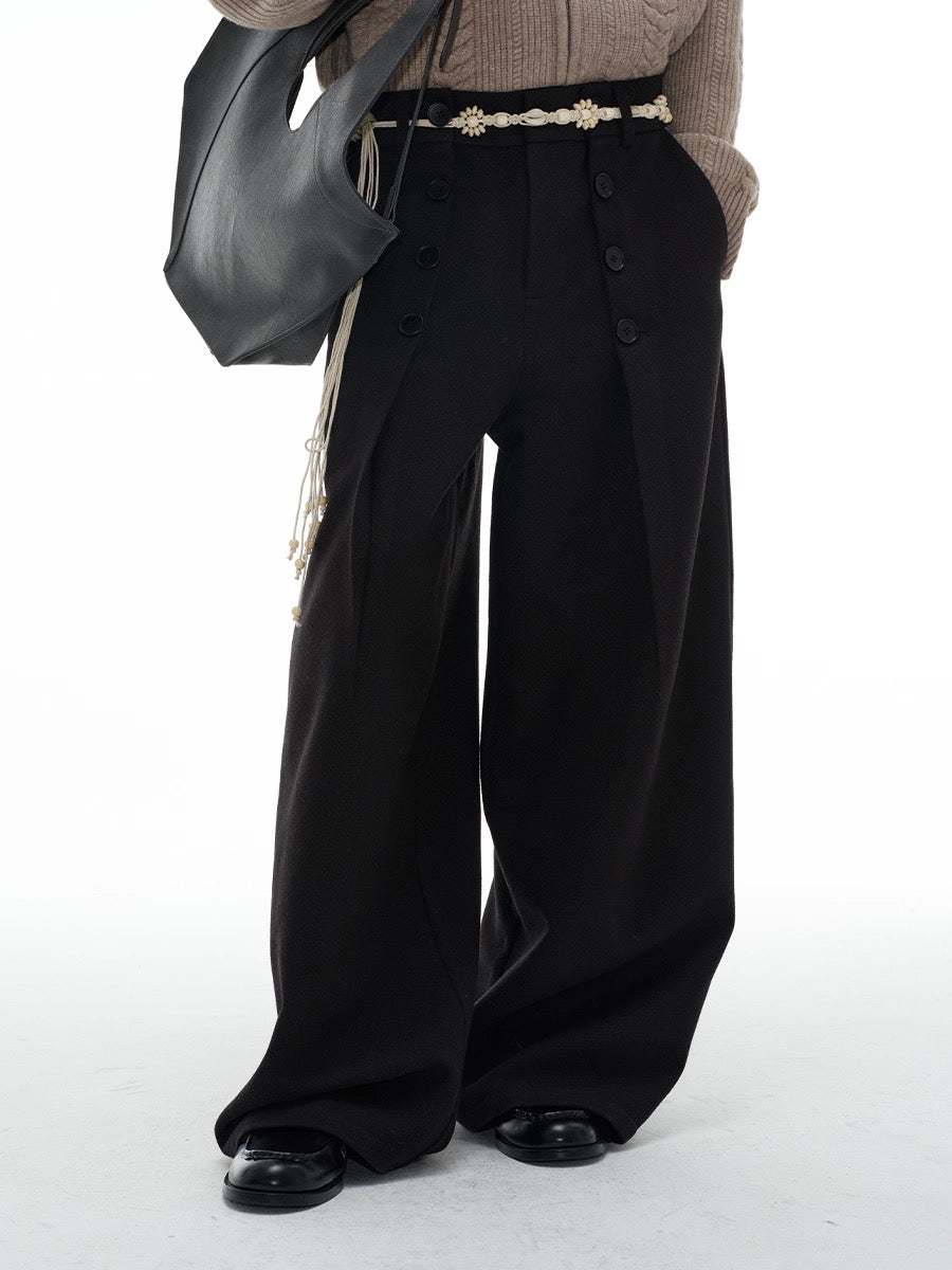 Double Deck Button Trousers