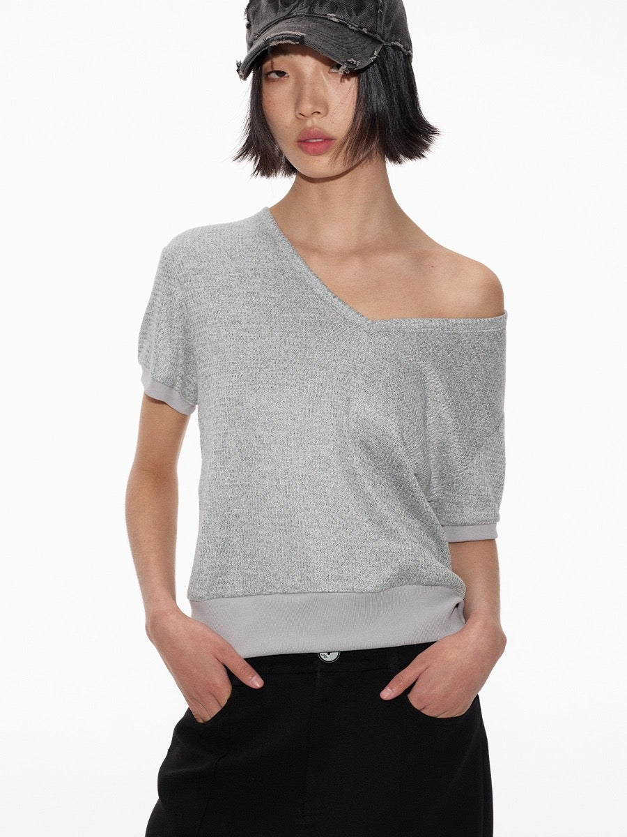 V-neck sweater top
