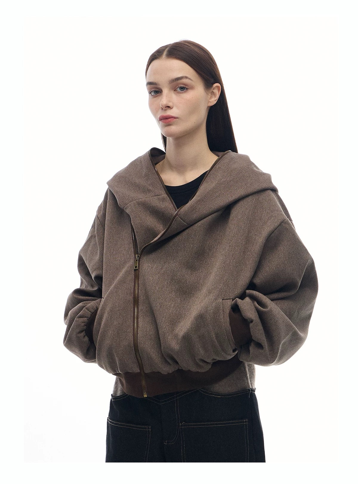Maze Linen Reversible Hoody Jacket