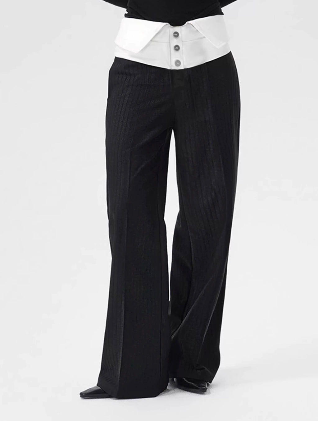 Collar Wide Trousers