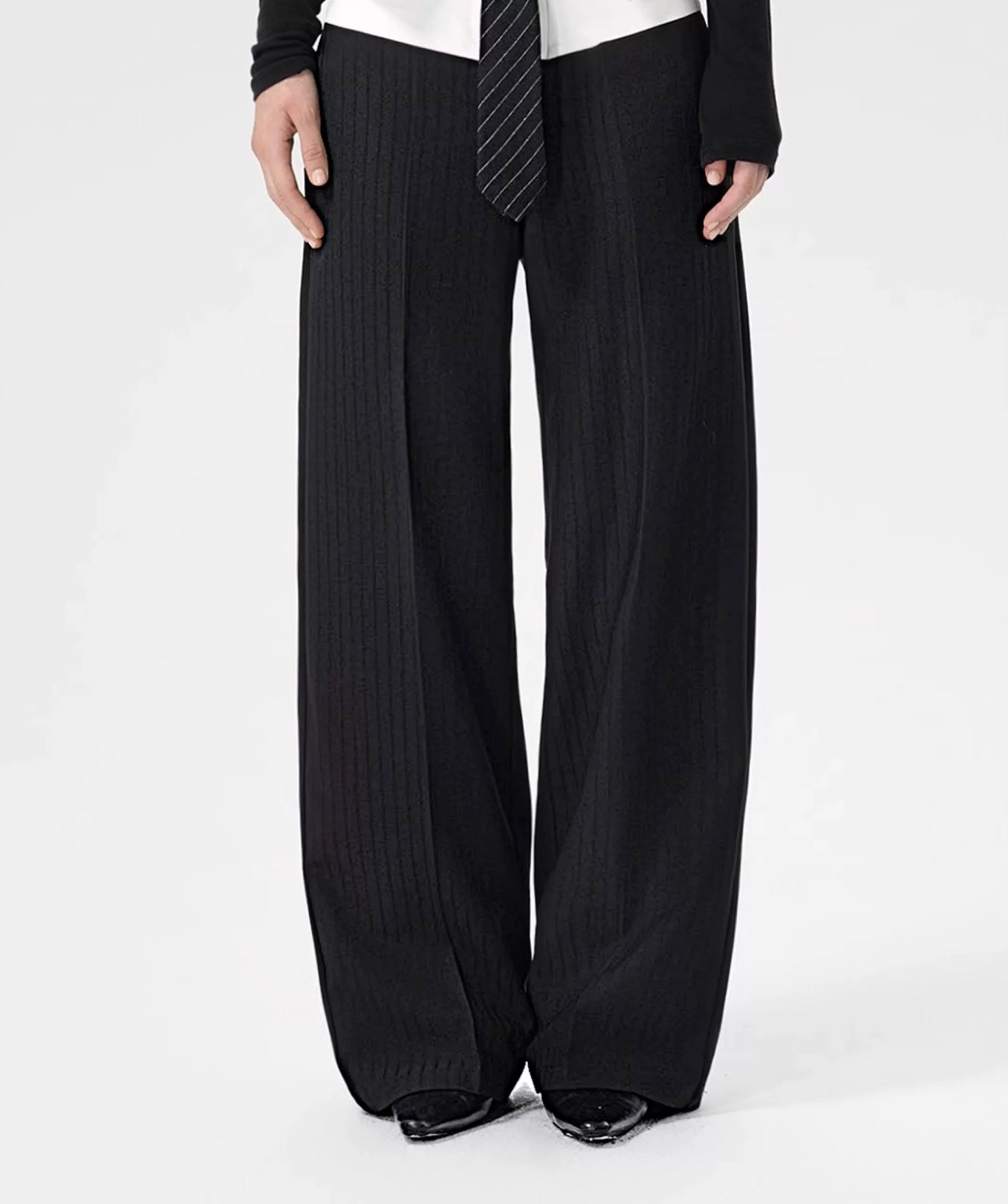 Collar Wide Trousers