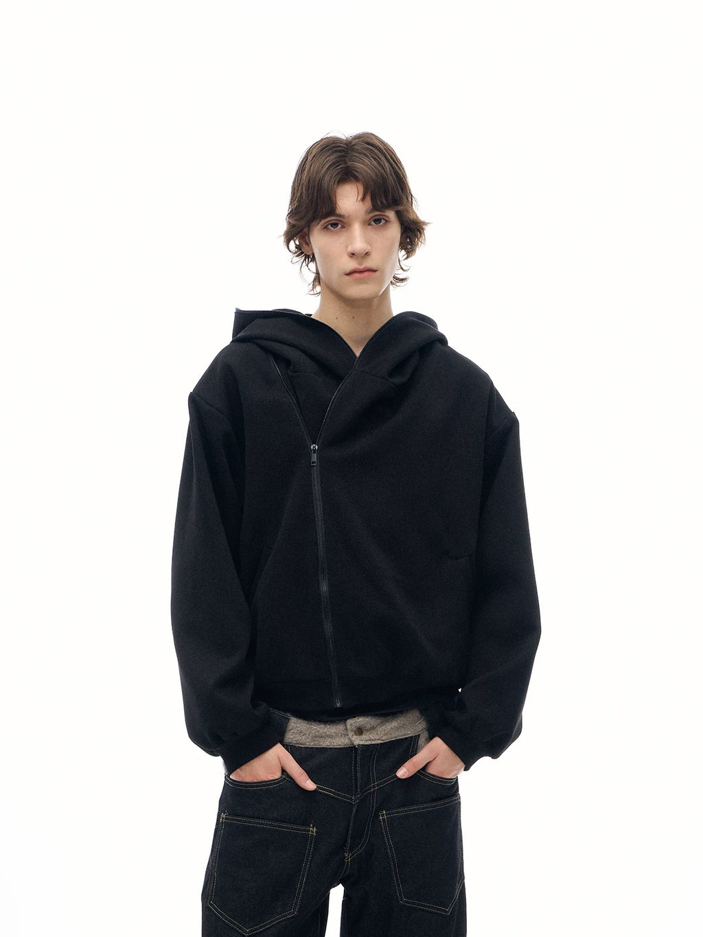 Maze Linen Reversible Hoody Jacket